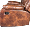 ROMA 3+2 RECLINER LEATHER AIRE SOFA – BROWN