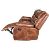 ROMA 3+2 RECLINER LEATHER AIRE SOFA – BROWN