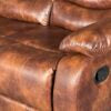 ROMA 3+2 RECLINER LEATHER AIRE SOFA – BROWN