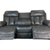 VANCOUVER 3+2 RECLINER LEATHER AIRE SOFA – GREY