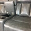 VANCOUVER 3+2 RECLINER LEATHER AIRE SOFA – GREY