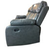 VANCOUVER 3+2 RECLINER LEATHER AIRE SOFA – GREY