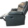 VANCOUVER 3+2 RECLINER LEATHER AIRE SOFA – GREY