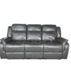 VENICE 3+2 RECLINER LEATHER AIRE SOFA – GREY