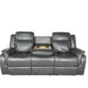 VENICE 3+2 RECLINER LEATHER AIRE SOFA – GREY