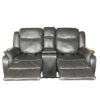 VENICE 3+2 RECLINER LEATHER AIRE SOFA – GREY
