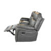 VENICE 3+2 RECLINER LEATHER AIRE SOFA – GREY