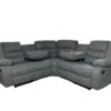ROMA CORNER RECLINER FABRIC WITH CUPHOLDER – GREY