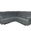 ROMA CORNER RECLINER FABRIC WITH CUPHOLDER – GREY