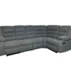 ROMA CORNER RECLINER FABRIC WITH CUPHOLDER – GREY