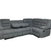 ROMA CORNER RECLINER FABRIC WITH CUPHOLDER – GREY