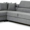 AMARO CORNER SOFAEBED FABRIC – GREY