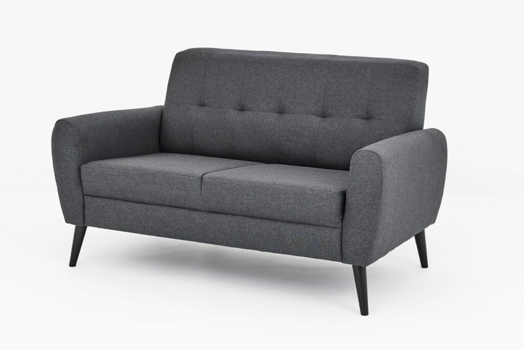 Chic Grey Fabric Sofa Set