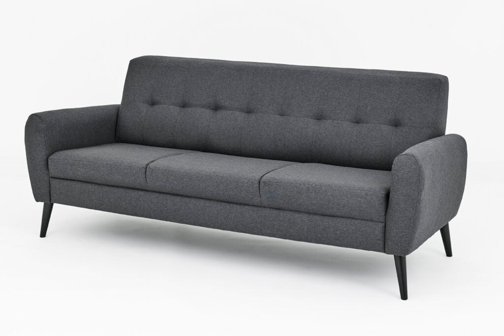 Chic Grey Fabric Sofa Set