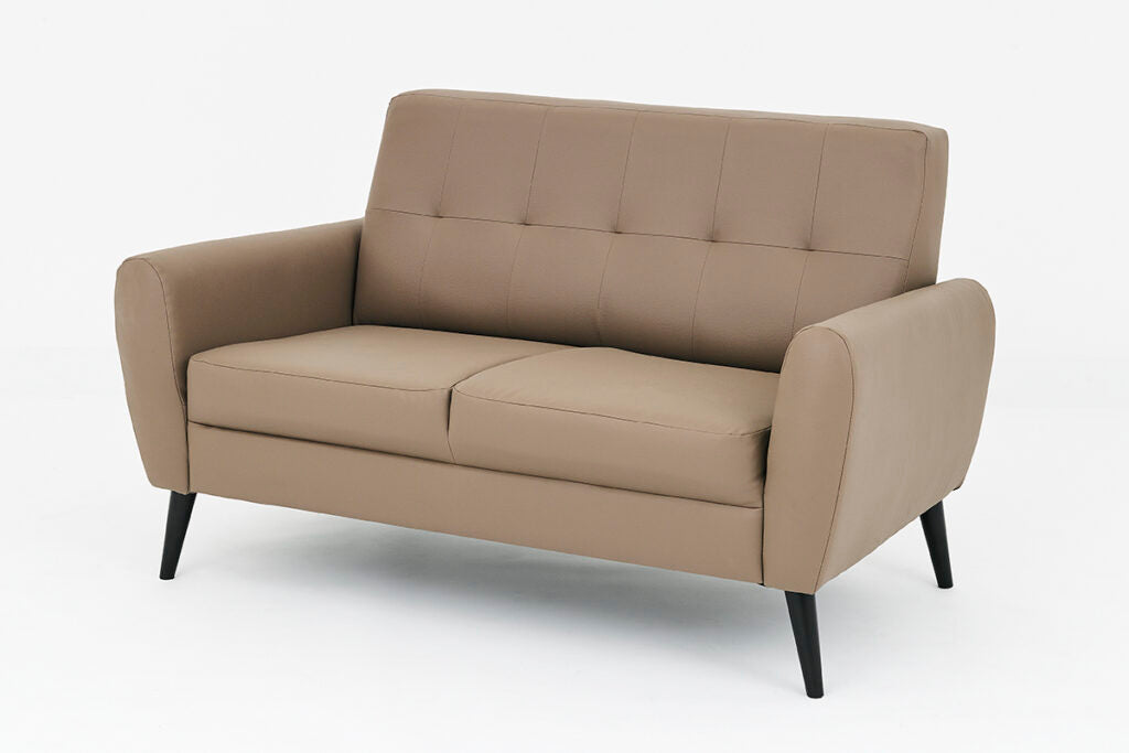 Chic Taupe PVC Sofa Set
