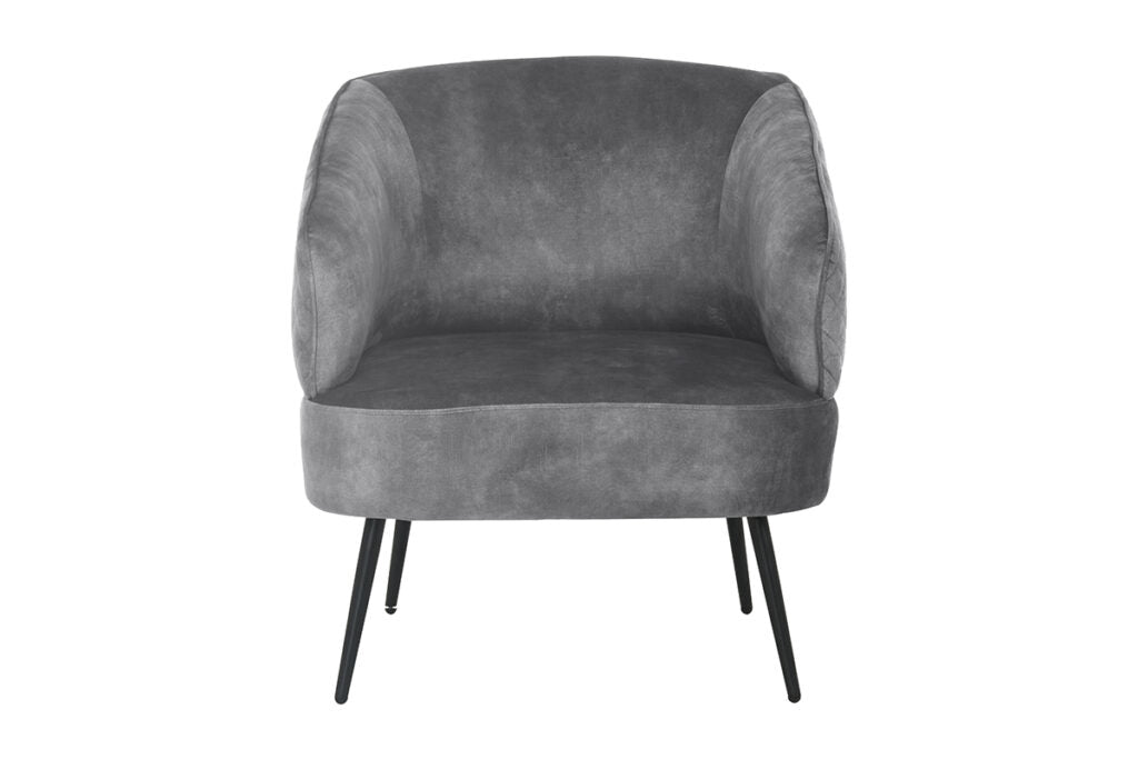 Exquisite Grey Velvet Sofa Set