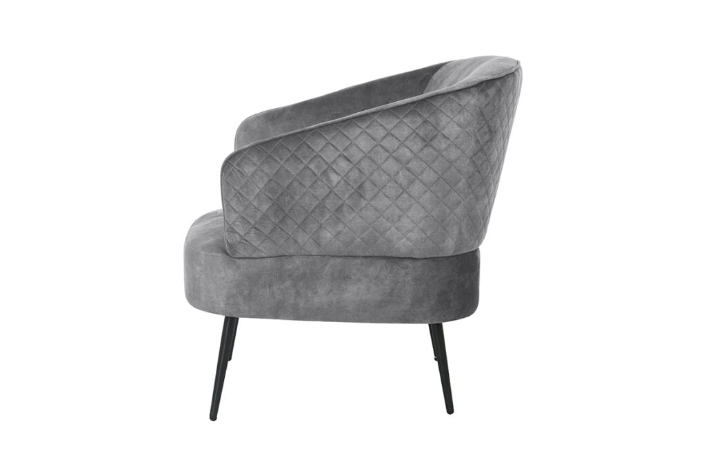 Exquisite Grey Velvet Sofa Set