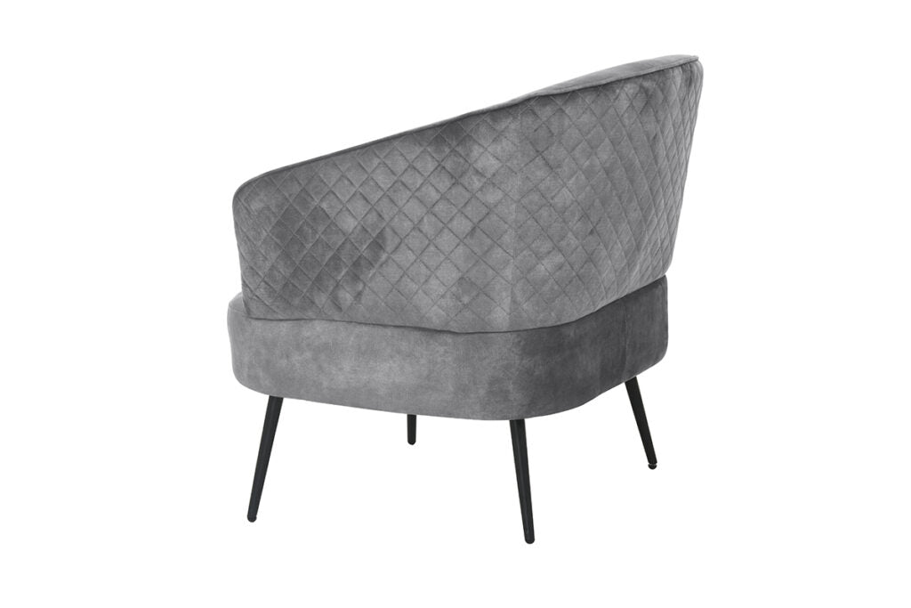 Exquisite Grey Velvet Sofa Set