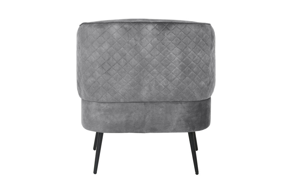 Exquisite Grey Velvet Sofa Set