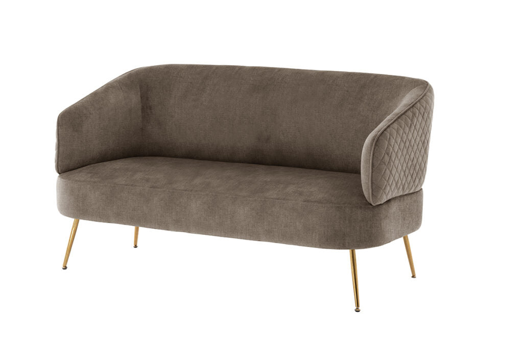 Exquisite Mink Velvet Sofa Set