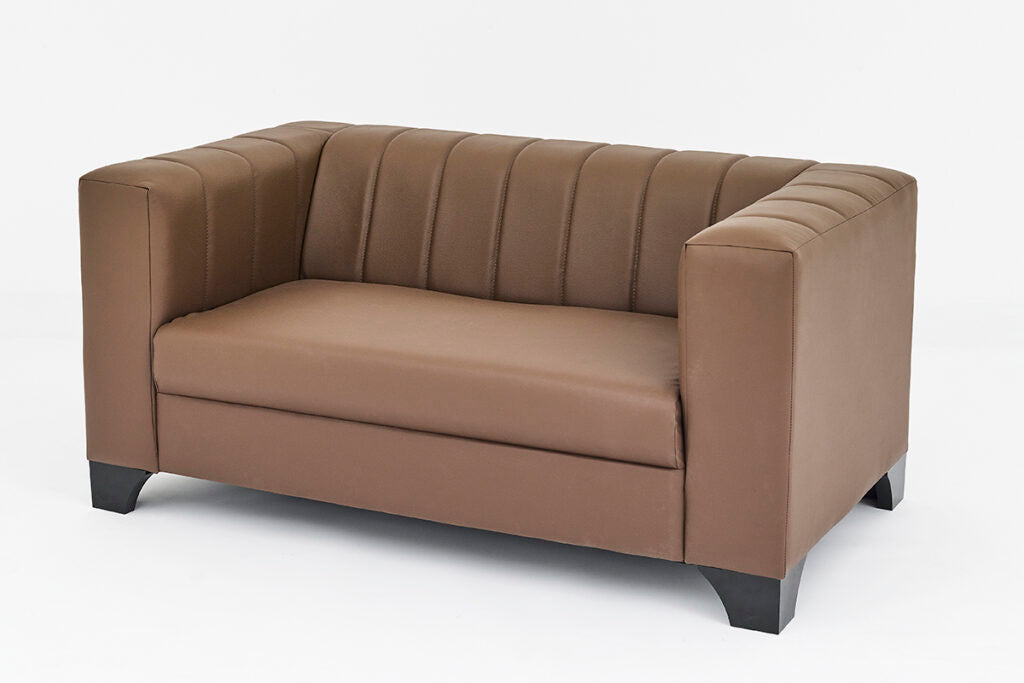 Grace Brown Pvc Sofa Set