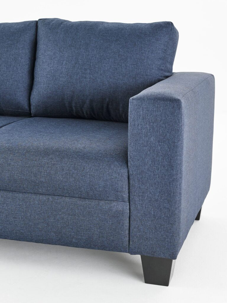 Victoria Navy Fabric Sofa Set