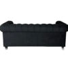 CHESTERFIELD 3+2 FABRIC – BLACK