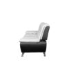 SHIRAZ 3+2 LEATHER SOFA SET – WHITE/BLACK