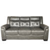 VICTORIA 3+2 LEATHET AIRE SOFA SET – GREY