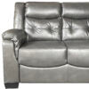 VICTORIA 3+2 LEATHET AIRE SOFA SET – GREY
