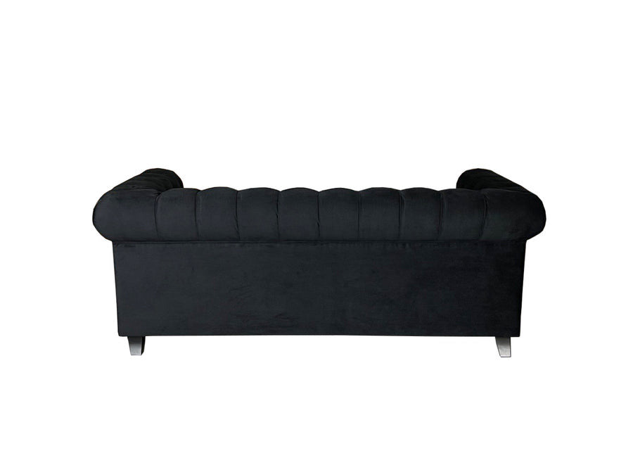 CHESTERFIELD 3+2 FABRIC – BLACK