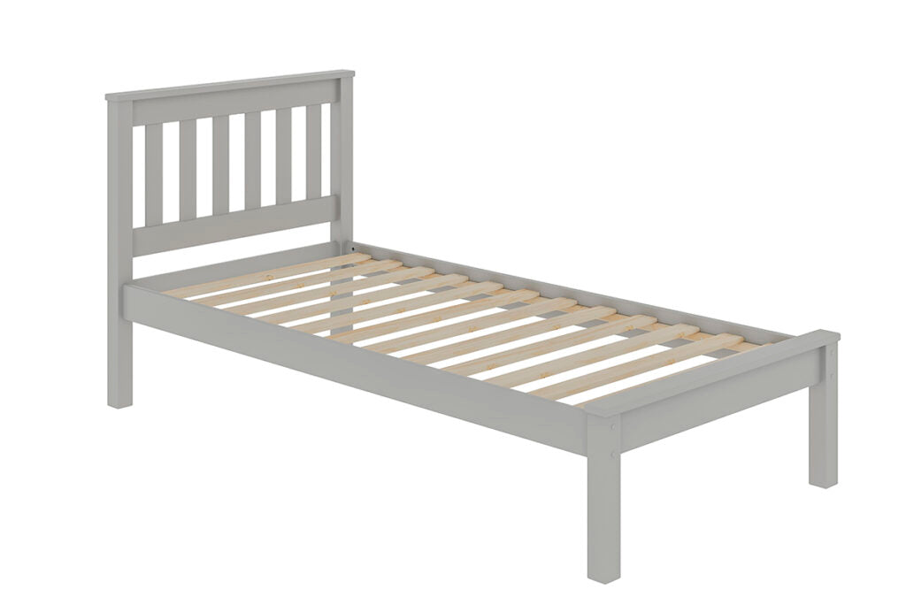 Grey Mission Bed Frame - Wooden