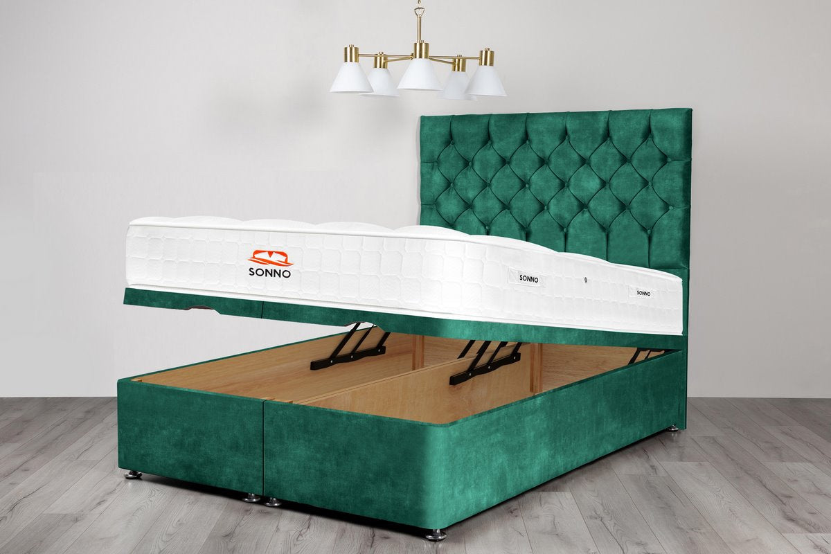 Diamond Chesterfield Ottoman Divan Bed